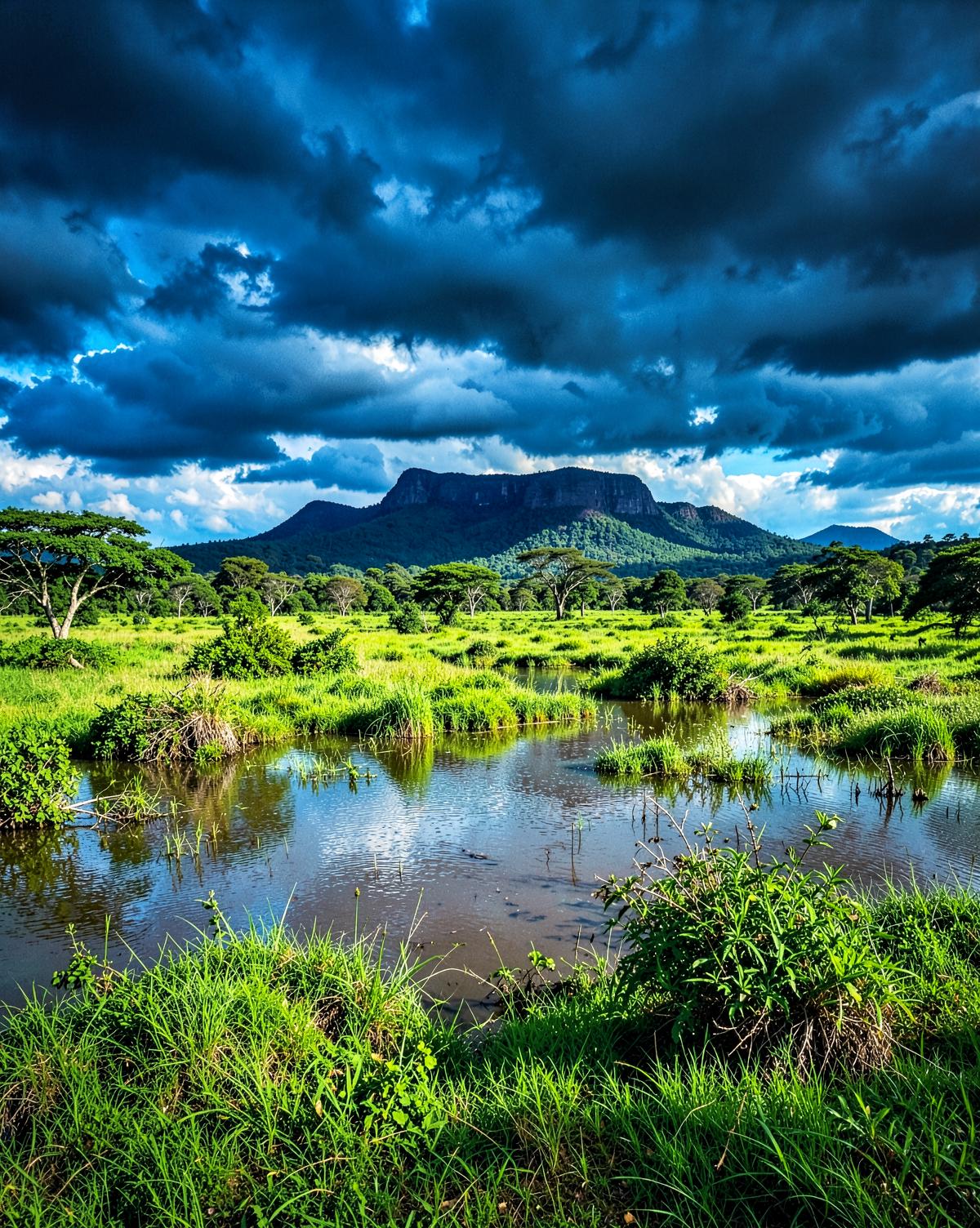 Paisagem de Mato Grosso, entre o Pantanal e a Chapada